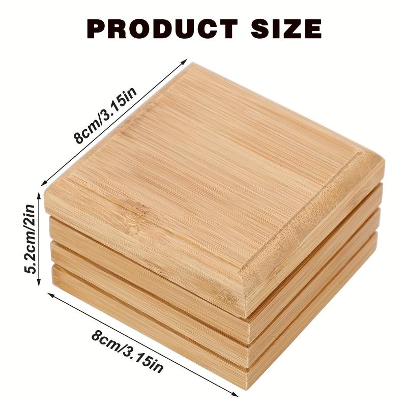 Bamboo Soap Storage Box with Lid, Durable Soap Holder