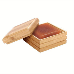 Bamboo Soap Storage Box with Lid, Durable Soap Holder
