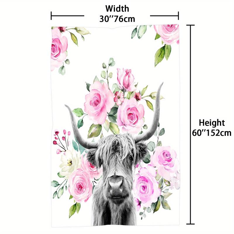 Highland Cattle Beach Towel Thin Quick Dry & Absorbent Oversized