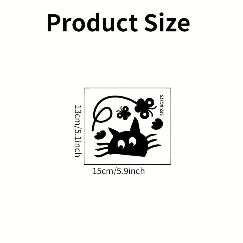 Cat Wall Sticker Switch Decoration Self-adhesive for Bedroom