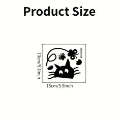 Cat Wall Sticker Switch Decoration Self-adhesive for Bedroom