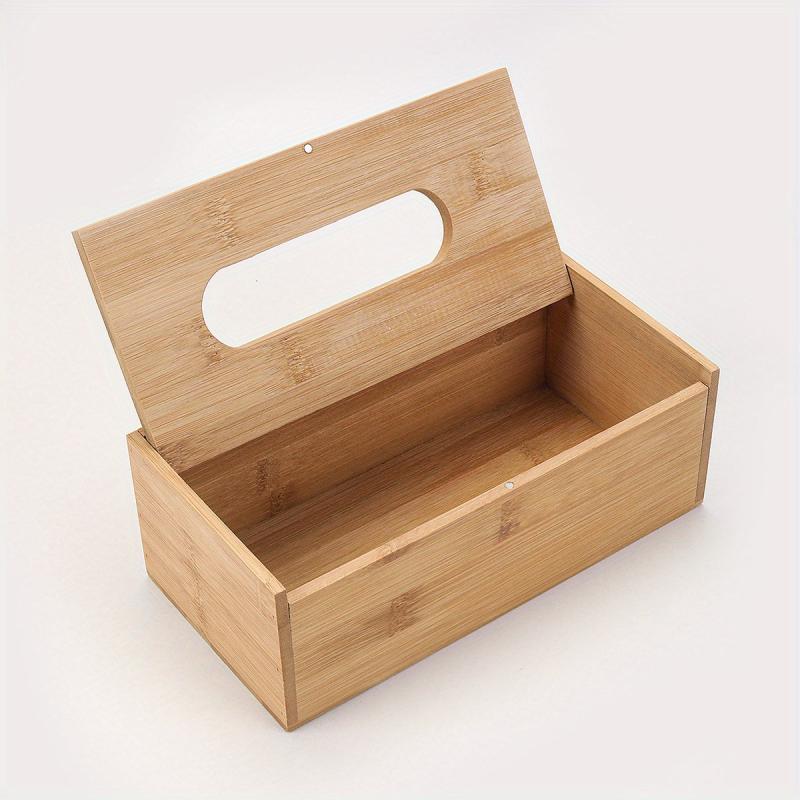Wooden Tissue Box Cover Napkin Dispenser Rectangular Holder