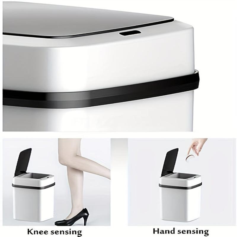 Intelligent Induction Trash Can with USB Charging Cable