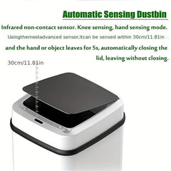 Intelligent Induction Trash Can with USB Charging Cable