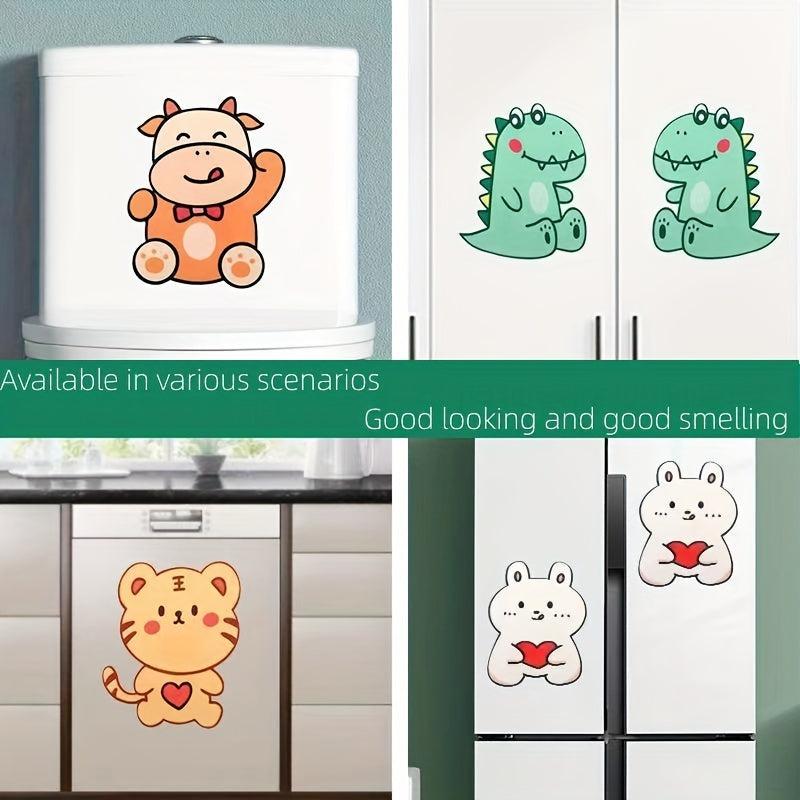 Cartoon Fragrant Sticker Felt Self Adhesive Wall Sticker Bathroom Decor