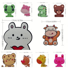 Cartoon Fragrant Sticker Felt Self Adhesive Wall Sticker Bathroom Decor