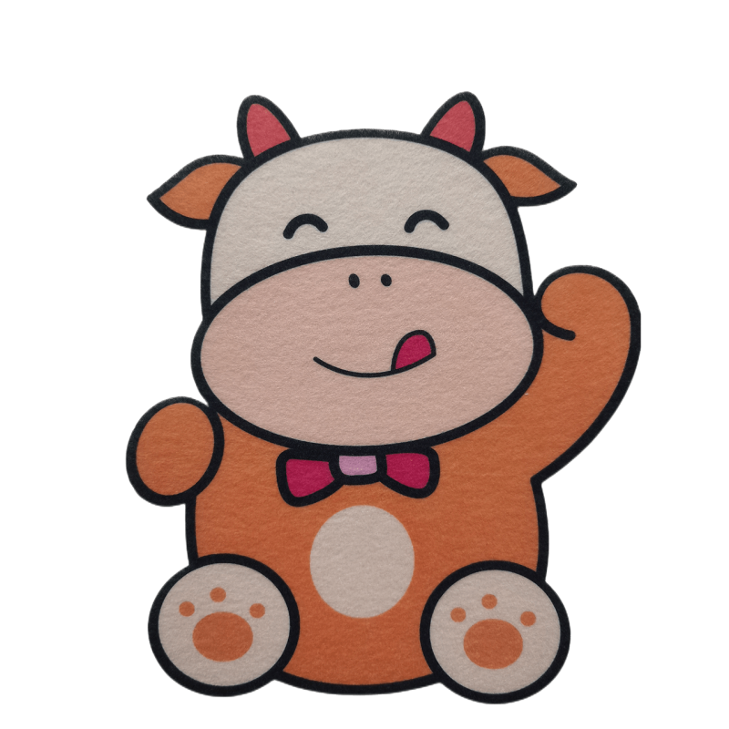 Cartoon Fragrant Sticker Felt Self Adhesive Wall Sticker Bathroom Decor