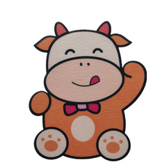 Cartoon Fragrant Sticker Felt Self Adhesive Wall Sticker Bathroom Decor