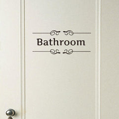 1pc Removable Alphabet Wall Stickers Bathroom Decor