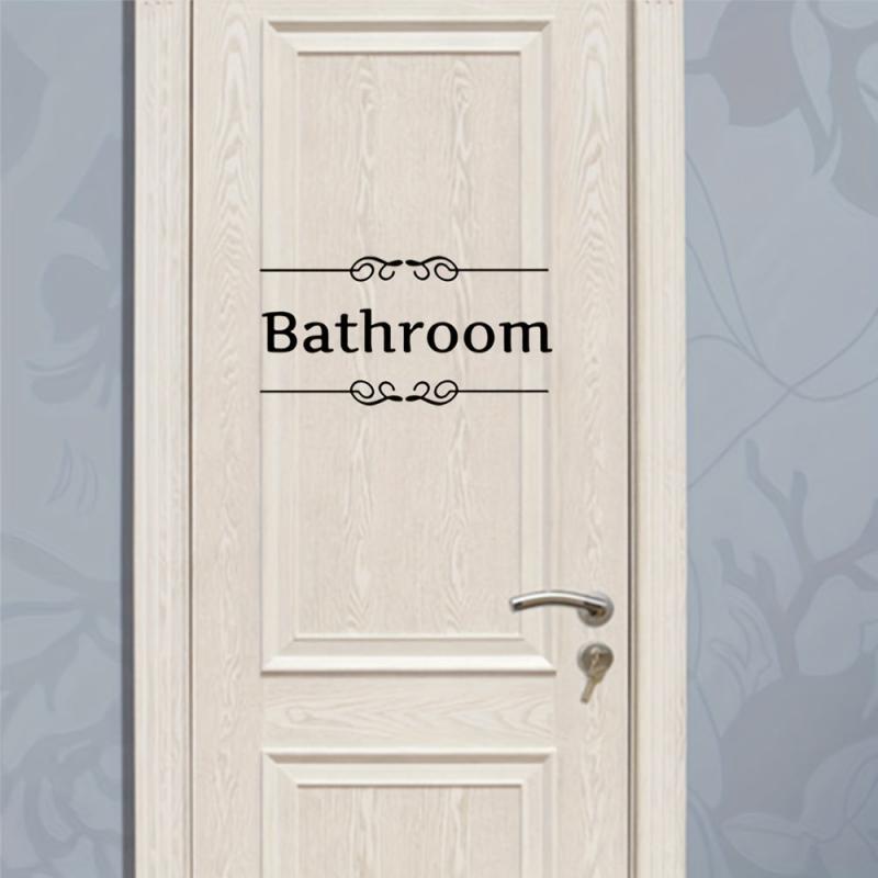1pc Removable Alphabet Wall Stickers Bathroom Decor