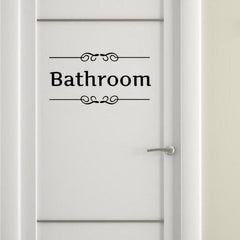 1pc Removable Alphabet Wall Stickers Bathroom Decor