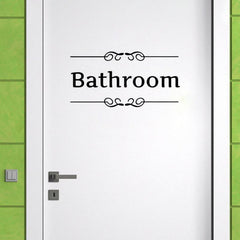 1pc Removable Alphabet Wall Stickers Bathroom Decor