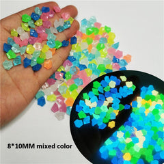 300pcs Luminous Garden Pebbles Glow in the Dark Stones