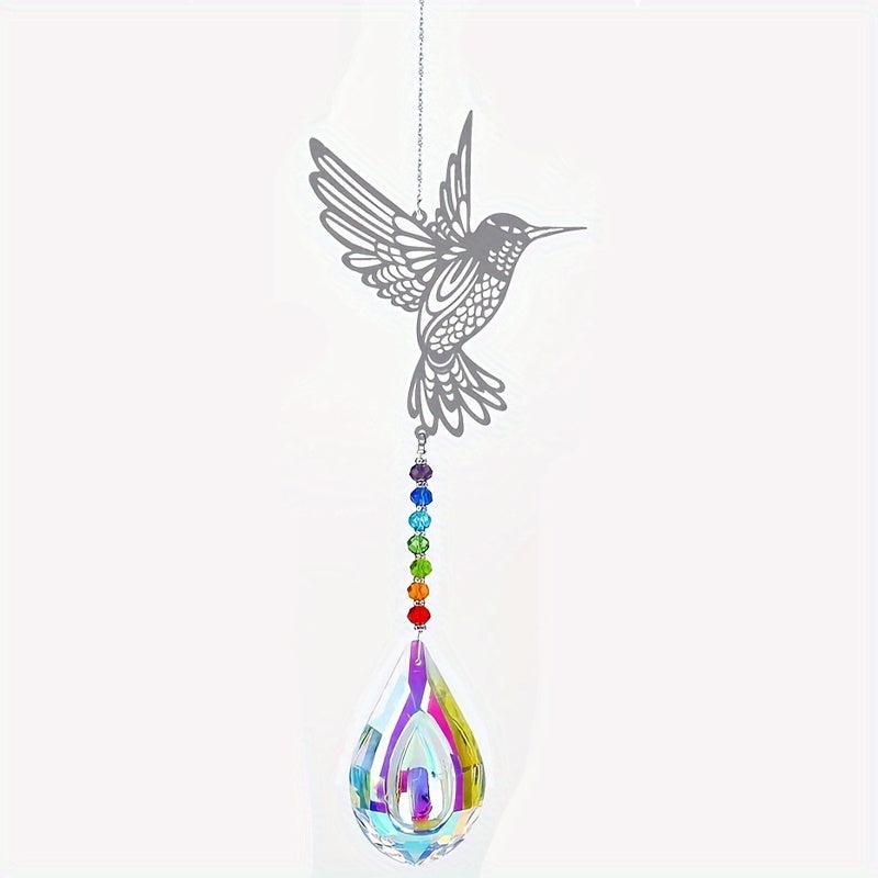 Crystal Sun Catcher Wind Chime Butterfly Pendant Wedding Party Home Decor