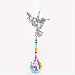 Crystal Sun Catcher Wind Chime Butterfly Pendant Wedding Party Home Decor