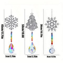 Crystal Sun Catcher Wind Chime Butterfly Pendant Wedding Party Home Decor