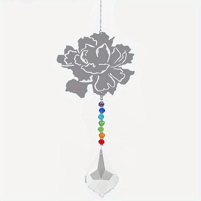 Crystal Sun Catcher Wind Chime Butterfly Pendant Wedding Party Home Decor