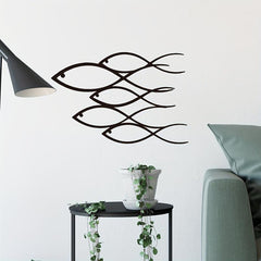 Nautical Metal Wall Art School Fish Wall Art Modern Metal Artwork Decor