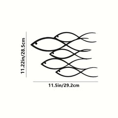 Nautical Metal Wall Art School Fish Wall Art Modern Metal Artwork Decor
