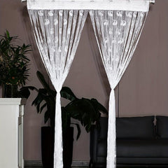 Window Curtain Lace Embroidered Sheer Curtain Home Wedding Decoration