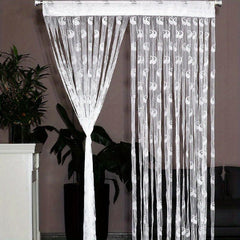 Window Curtain Lace Embroidered Sheer Curtain Home Wedding Decoration