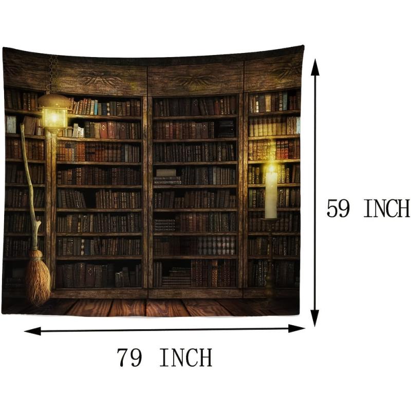 Bohemian Bookshelf Tapestry Wall Hanging Home Decor