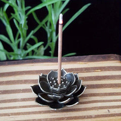 Golden Lotus Incense Holder for Aromatherapy