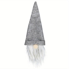 Christmas Faceless Old Man Wine Bottle Set Table Decor