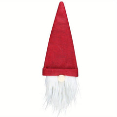 Christmas Faceless Old Man Wine Bottle Set Table Decor