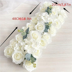 Artificial Flower Wall Wedding Proposal Simulation Silk Finished Decor