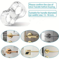2pcs Door Handle Bumper Wall Protector Reusable Anti Collision Buffer