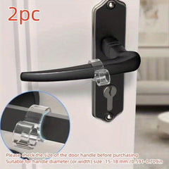 2pcs Door Handle Bumper Wall Protector Reusable Anti Collision Buffer