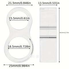 2pcs Door Handle Bumper Wall Protector Reusable Anti Collision Buffer