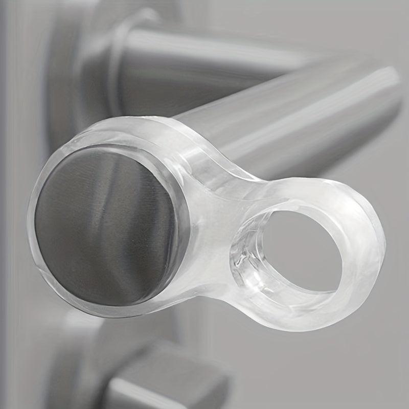2pcs Door Handle Bumper Wall Protector Reusable Anti Collision Buffer