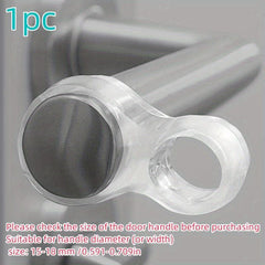 2pcs Door Handle Bumper Wall Protector Reusable Anti Collision Buffer