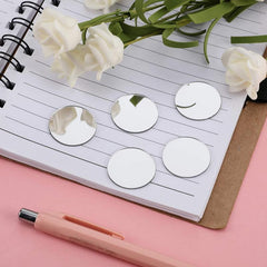 100pcs Round Acrylic Mirror Wall Sticker
