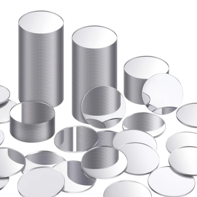 100pcs Round Acrylic Mirror Wall Sticker