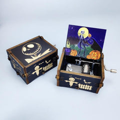 Christmas Surprise Hand Cranked Music Box