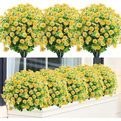 2pcs Artificial Daisy Flower DIY Home Decor Realistic Faux Bridal Bouquets
