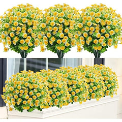 2pcs Artificial Daisy Flower DIY Home Decor Realistic Faux Bridal Bouquets