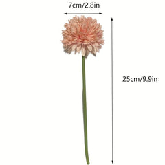 8pcs Real Touch Chrysanthemum Ball Flowers Bouquet for Home Office Weddings