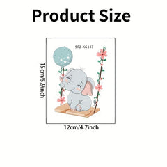 Elephant Switch Sticker for Home Decoration - Easy to Apply and Remove