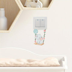 Elephant Switch Sticker for Home Decoration - Easy to Apply and Remove