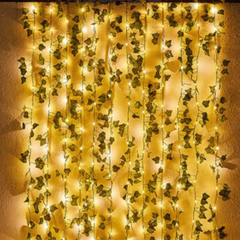LED Hanging Vine Artificial Plants 24pcs 26m DIY Wedding Party Bathroom Decor