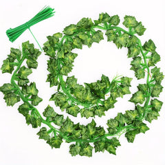 LED Hanging Vine Artificial Plants 24pcs 26m DIY Wedding Party Bathroom Decor