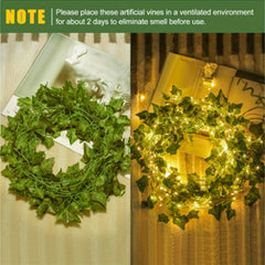 LED Hanging Vine Artificial Plants 24pcs 26m DIY Wedding Party Bathroom Decor