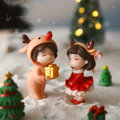 Christmas Couple DIY Decoration Character Doll Ornaments
