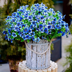 4pcs Outdoor UV Resistant Faux Flowers Plastic Greenery