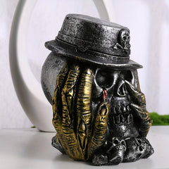 Skull Resin Ashtray Fall Halloween Decor
