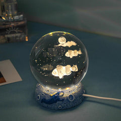 Stars And Seas Crystal Ball Night Light Bedroom Decor